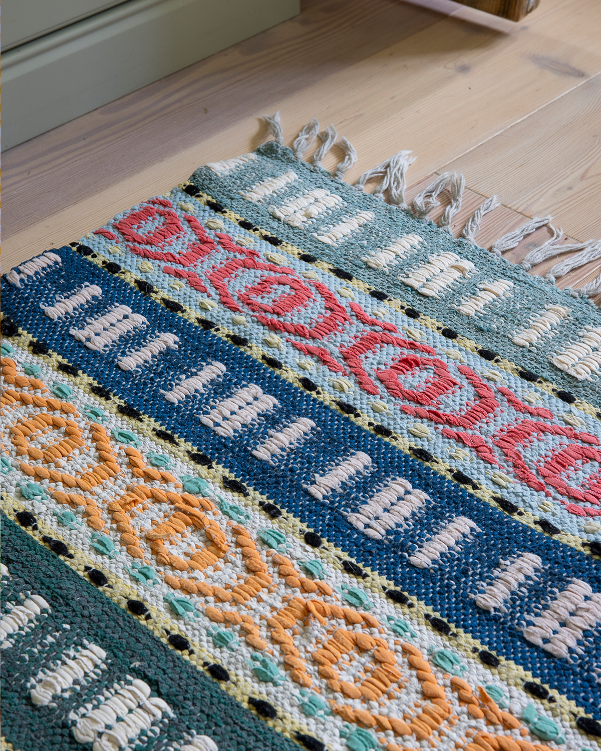 Rose Path Rag Rug 1