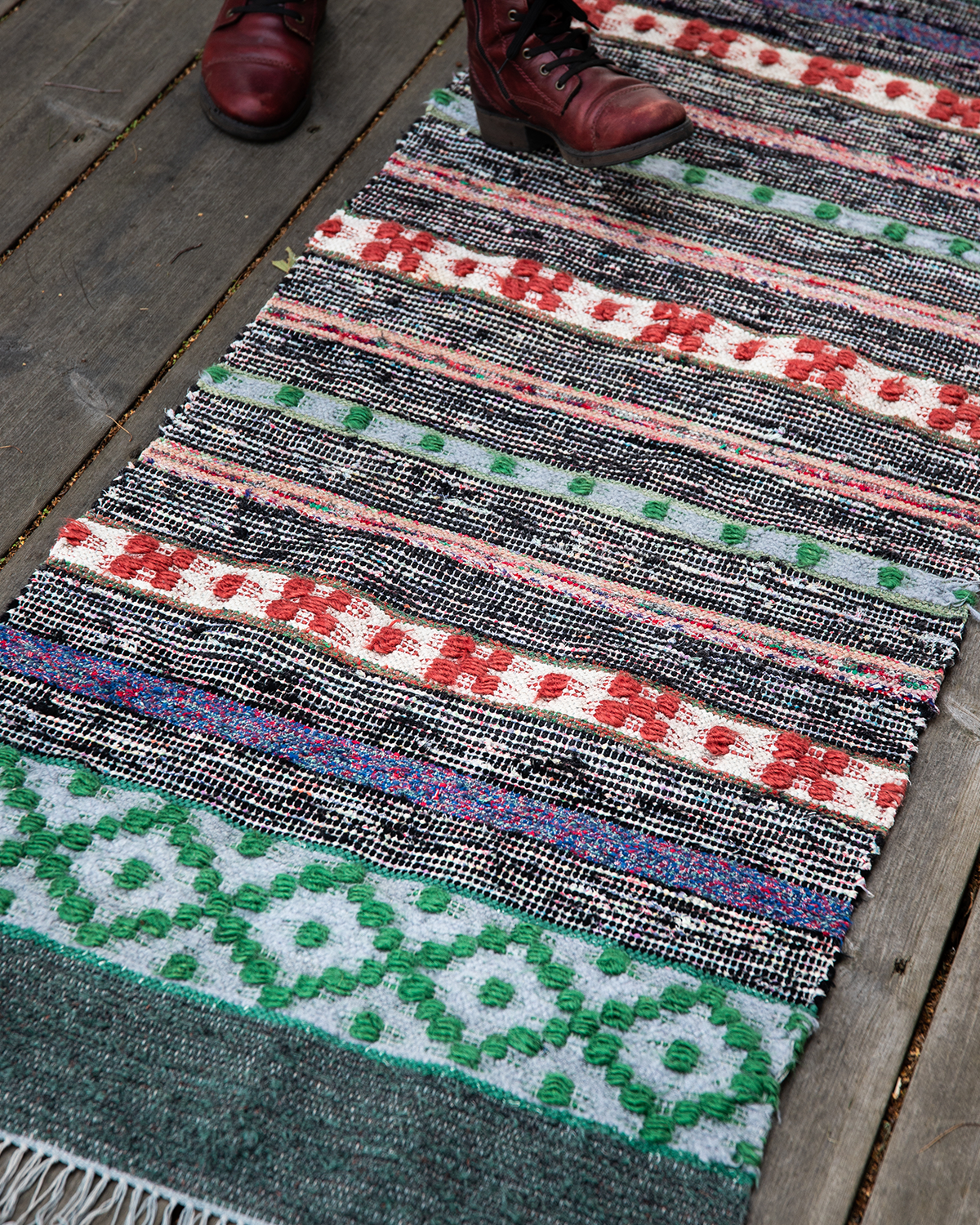 Rose Path Rag Rug 2