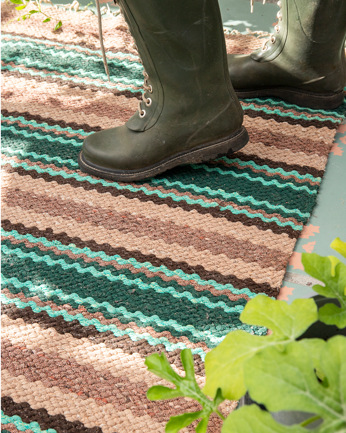 Twill Weave Rag Rug 1